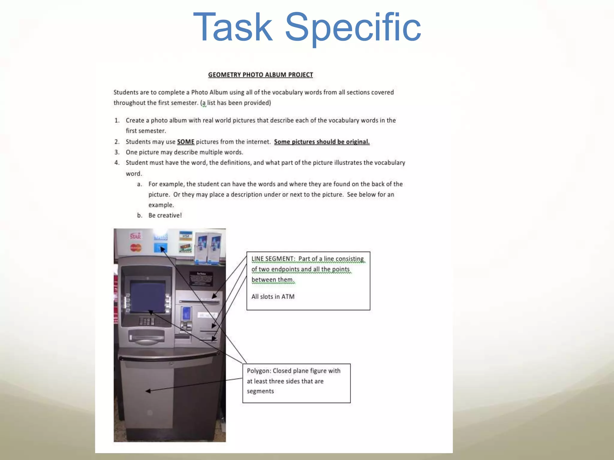 Task Specific