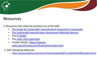 Lessons from the SIAF Workshop, Accra, Ghana, 29 October–02 November 2018