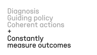 +
Constantly
measure outcomes
 