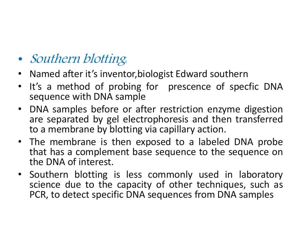 molecular biology techniques