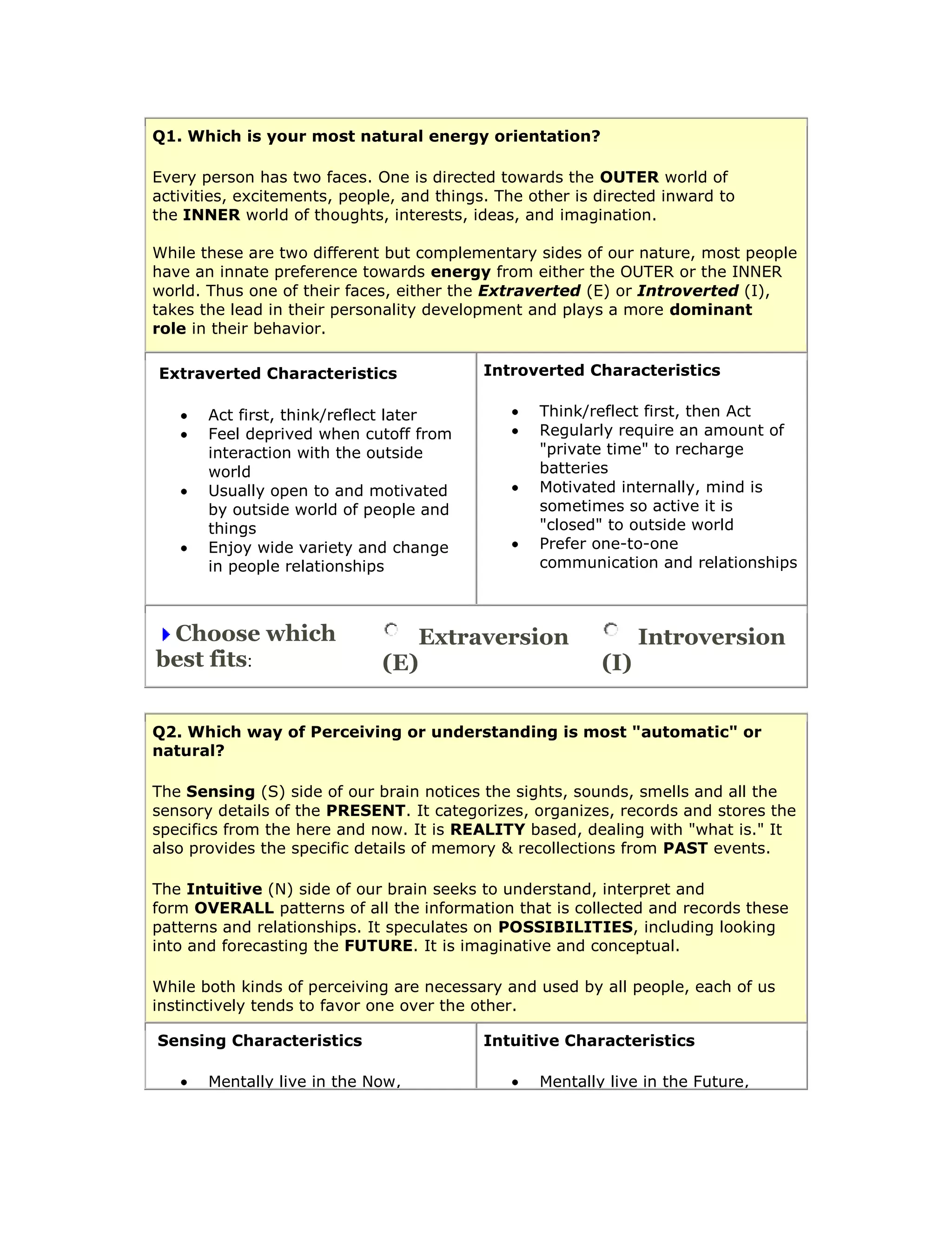 Mbti Worksheets.pdf Mbti | DOCX