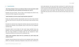 Page |4


E. Topeng Kepribadian                                                                                 sendiri selama digunakan untuk tujuan positif. Sebab, membohongi diri itu adalah ketika kita tidak
                                                                                                      menerima diri kita apa adanya (menolak takdir). Namun ketika kita menggunakan topeng untuk lebih
 Saya bingung. Mengapa di kantor saya cenderung A tetapi di rumah saya berubah menjadi                mudah beradaptasi atau lebih efektif dalam penyelesaian tugas tanpa harus menolak siapa diri kita
B. Apa yang terjadi pada saya dan sebetulnya kecenderungan saya A atau B?                             yang sebenarnya maka itu tidak masalah. Perlu dibaca keras-keras: Orang yang sehat secara
                                                                                                      mental adalah orang yang mampu menerima dirinya apa adanya serta takdir apapun yang menimpa
Kepribadian kita punya dua lapisan : Asli dan Topeng. Tuntutan lingkungan atau pekerjaan sering       dirinya.
membuat kita kemudian menggunakan topeng kepribadian.

 Apakah kepribadian asli kita bisa berubah menjadi kepribadian topeng kita?

Mungkin saja, apalagi jika kepribadian topeng digunakan secara terus menerus dengan intensitas
yang lebih banyak kemudian kita mulai lebih enjoy (menikmati/nyaman) dengan kepribadian topeng
kita.

Kemungkinan lain adalah kita hanya menggunakan kepribadian topeng pada saat-saat tertentu dan
kembali lagi pada kepribadian asli saat lingkungan nyaman dan tidak menuntut kita menggunakan
kepribadian topeng.

Kemungkinan terakhir, kita akan tertekan dan tidak nyaman dengan kepribadian topeng yang
dipaksakan. Jika kita punya kecenderungan seperti ini, sebaiknya kita tidak memilih pekerjaan yang
tidak cocok dengan kepribadian kita. Mengapa? Sebab kita akan mempersulit diri sendiri,
menghambat produktifitas serta membuat stress dan ketidakpuasan kerja.

 Apakah dengan kepribadian topeng berarti kita membohongi diri sendiri dengan tidak
menjadi diri sendiri?

Kepribadian topeng tidak selalu lebih baik atau lebih buruk dari kepribadian asli kita. Semua punya
kelebihan dan kekurangan masing-masing. Menggunakan topeng bukan berarti membohongi diri

w w w . n a f i sm u d r i k a . wo r d p r e s s . co m
 