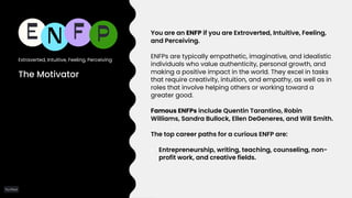 The Myers-Briggs Type Indicator (MBTI) and Career path | PDF