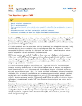 Mbti interpretive report | PDF