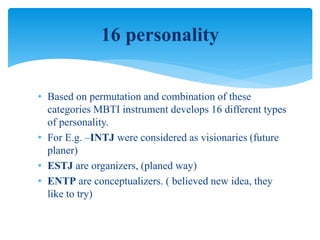 MBTI PERSONAILTY | PPTX | Science