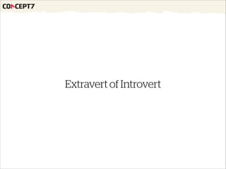 Extravert of Introvert
 