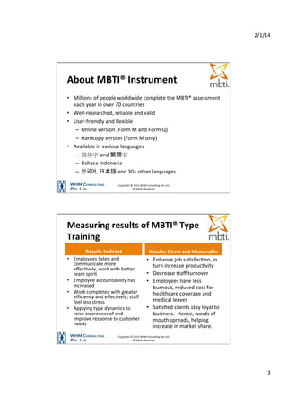 MBTI (Myers-Briggs Typology Instrument)