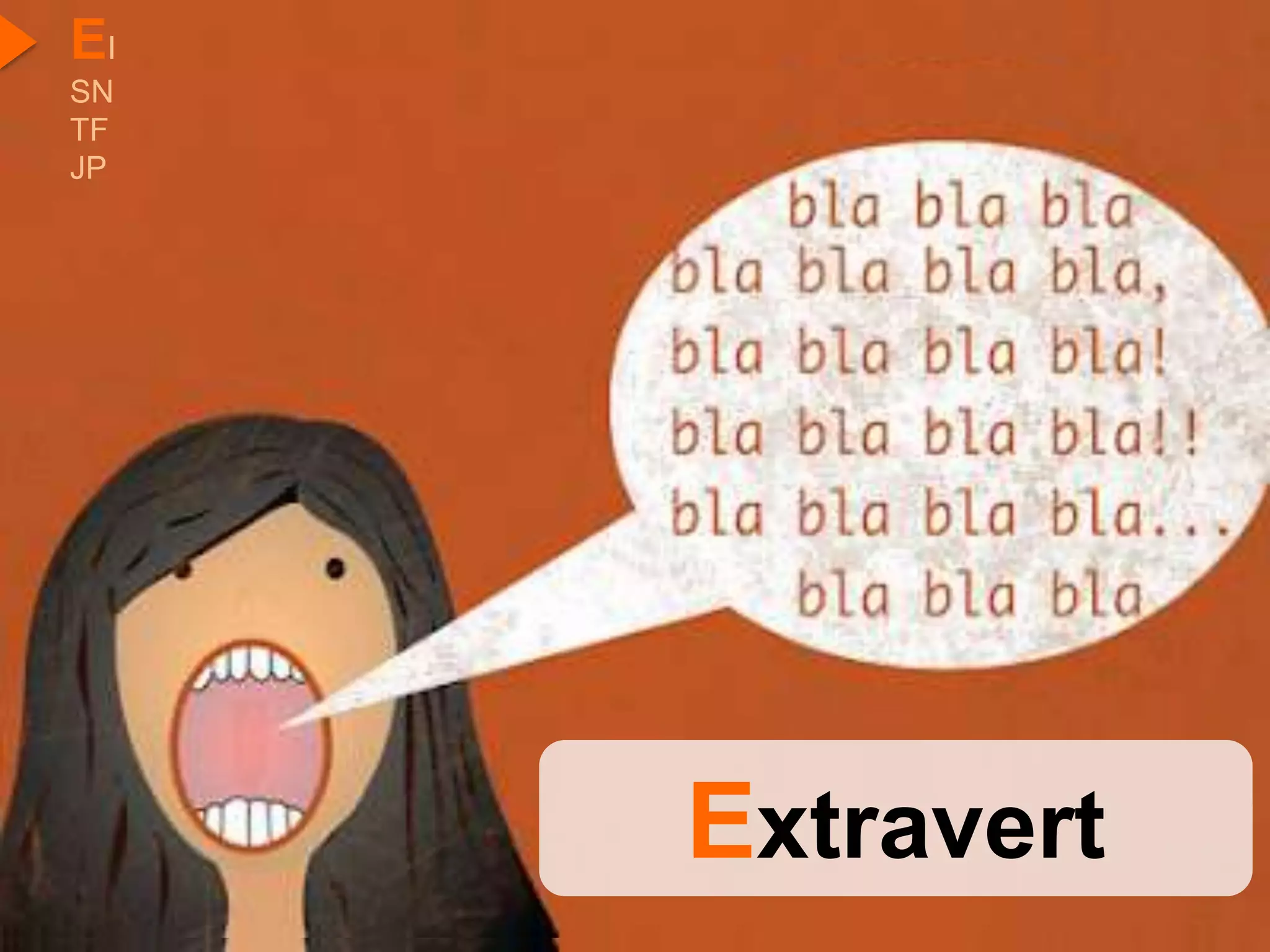 EI
SN
TF
JP




     Extravert
 