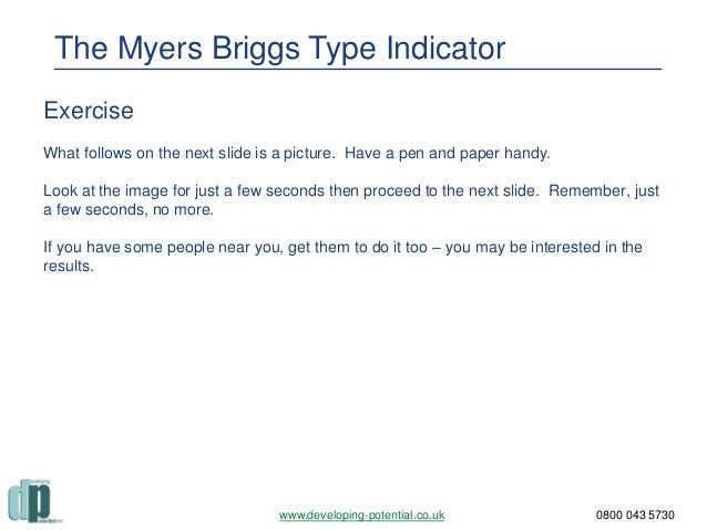 an introduction to the myers briggs type indicator Introduction to type books posters by defining personality type, the mbti® (myers-briggs type indicator) starting with an understanding of mbti type. an introduction to the myers briggs type indicator Introduction to type books posters by defining personality type, the mbti® (myers-briggs type indicator) starting with an understanding of mbti type.