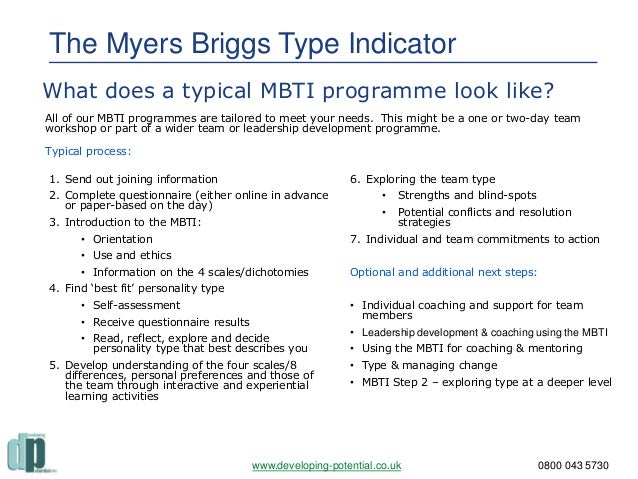myers briggs type indicator mbti team building