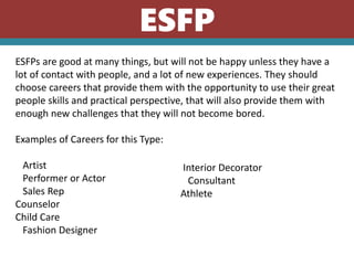 Best Careers for Your Personality Type MBTI | PPTX