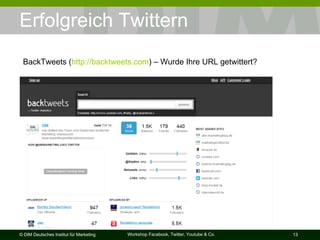 Erfolgreich Twittern BackTweets ( http://backtweets.com ) – Wurde Ihre URL getwittert? 
