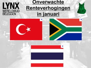 Onverwachte
Renteverhogingen
in januari
 