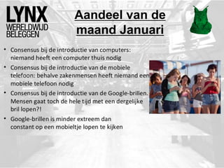 Aandeel van de
maand Januari
 