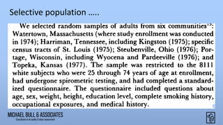 Selective population …..
 