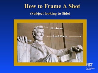 How to Frame A Shot   (Subject looking to Side) Headroom Lead Room 