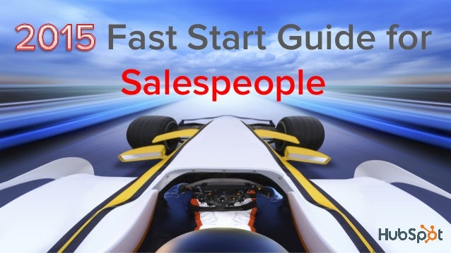 2015 Fast Start Guide For Salespeople