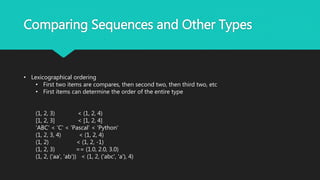 Python data structures | PPTX