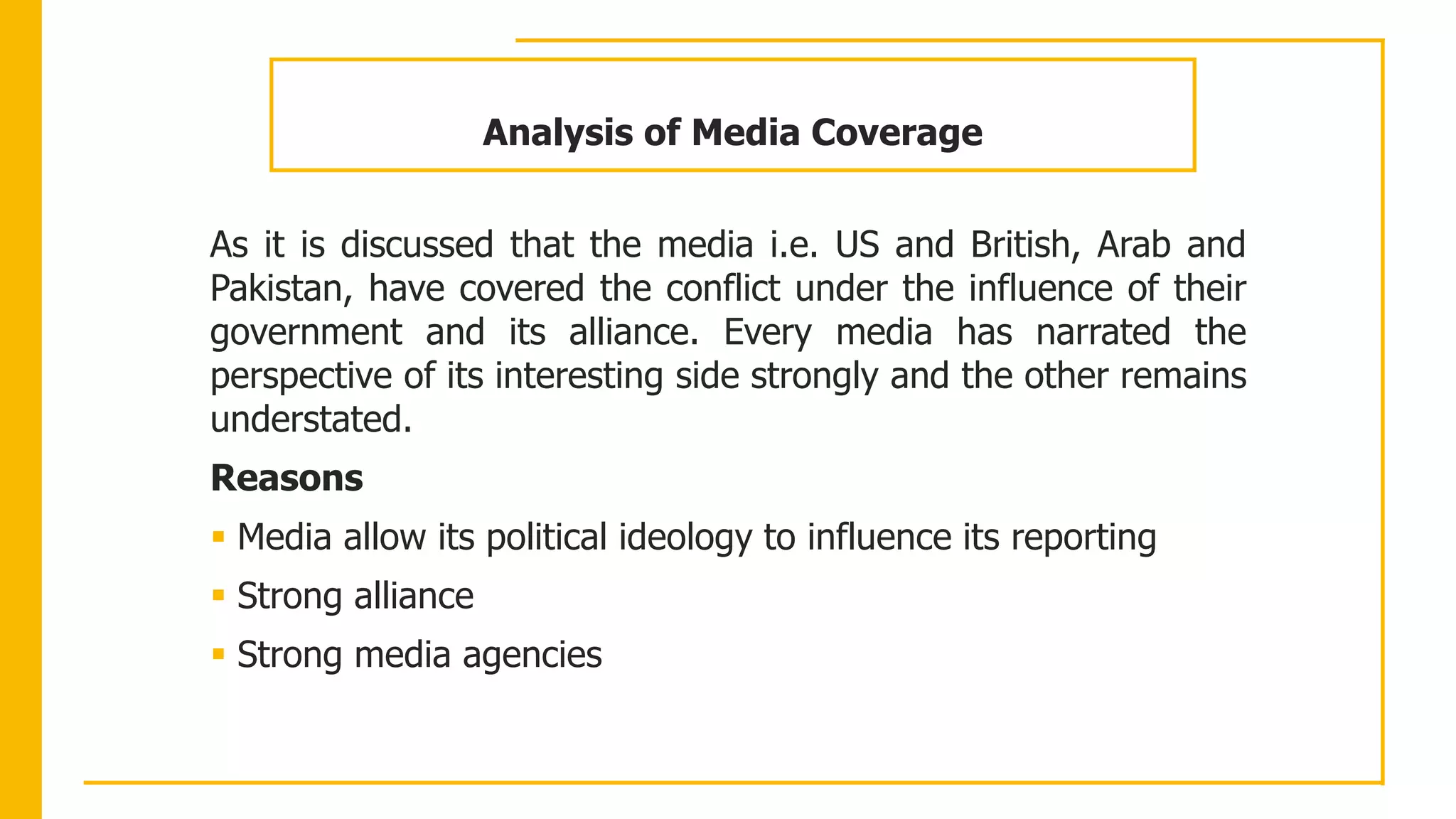 Media Coverage of Israel-Palestine Conflict | PPT