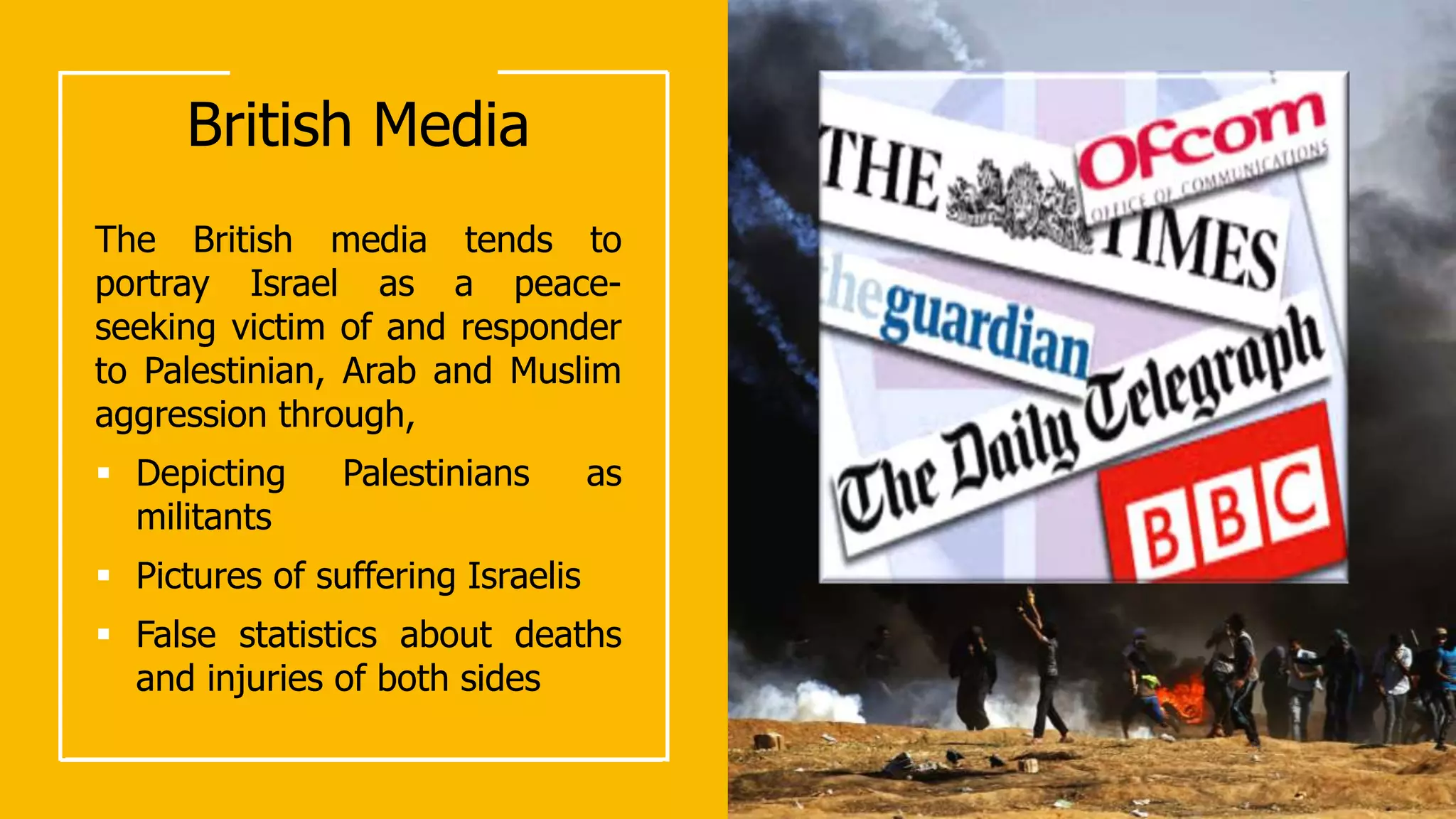 Media Coverage of Israel-Palestine Conflict | PPT