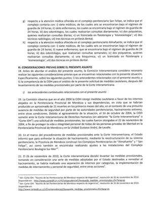 Amparo internacional por las cárceles de Mendoza