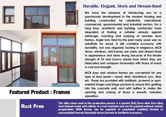 Mcr Door Frames Brochure