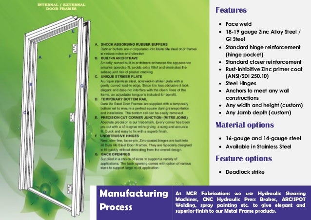 Mcr Door Frames Brochure