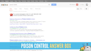 POISON CONTROL ANSWER BOX
 