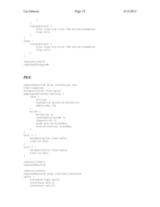 MC-LAG Configuration with BGP-base VPLS | PDF