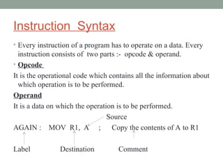 MC-MODULE-2.ppt includes addressing modes , instruction set etc... | PPT