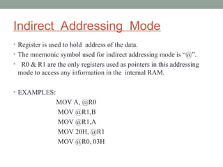 MC-MODULE-2.ppt includes addressing modes , instruction set etc... | PPT