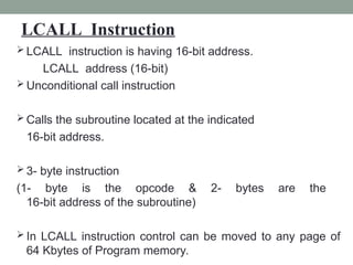 MC-MODULE-2.ppt includes addressing modes , instruction set etc... | PPT