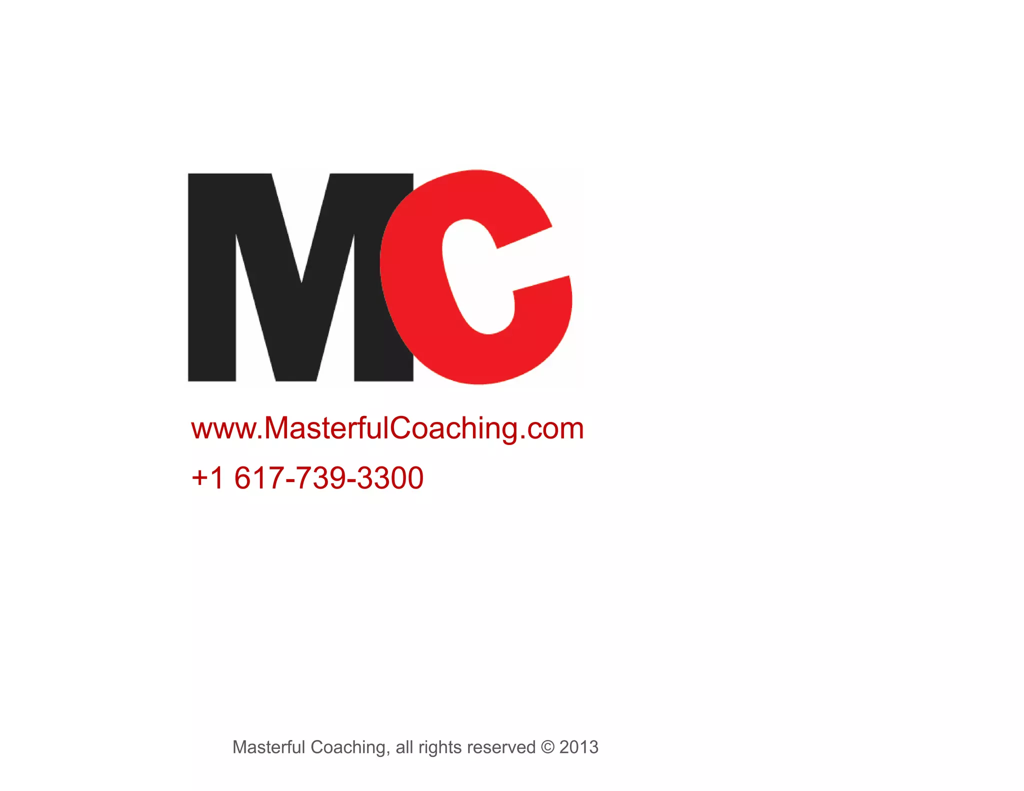 29 Guidelines of a Masterful Coach