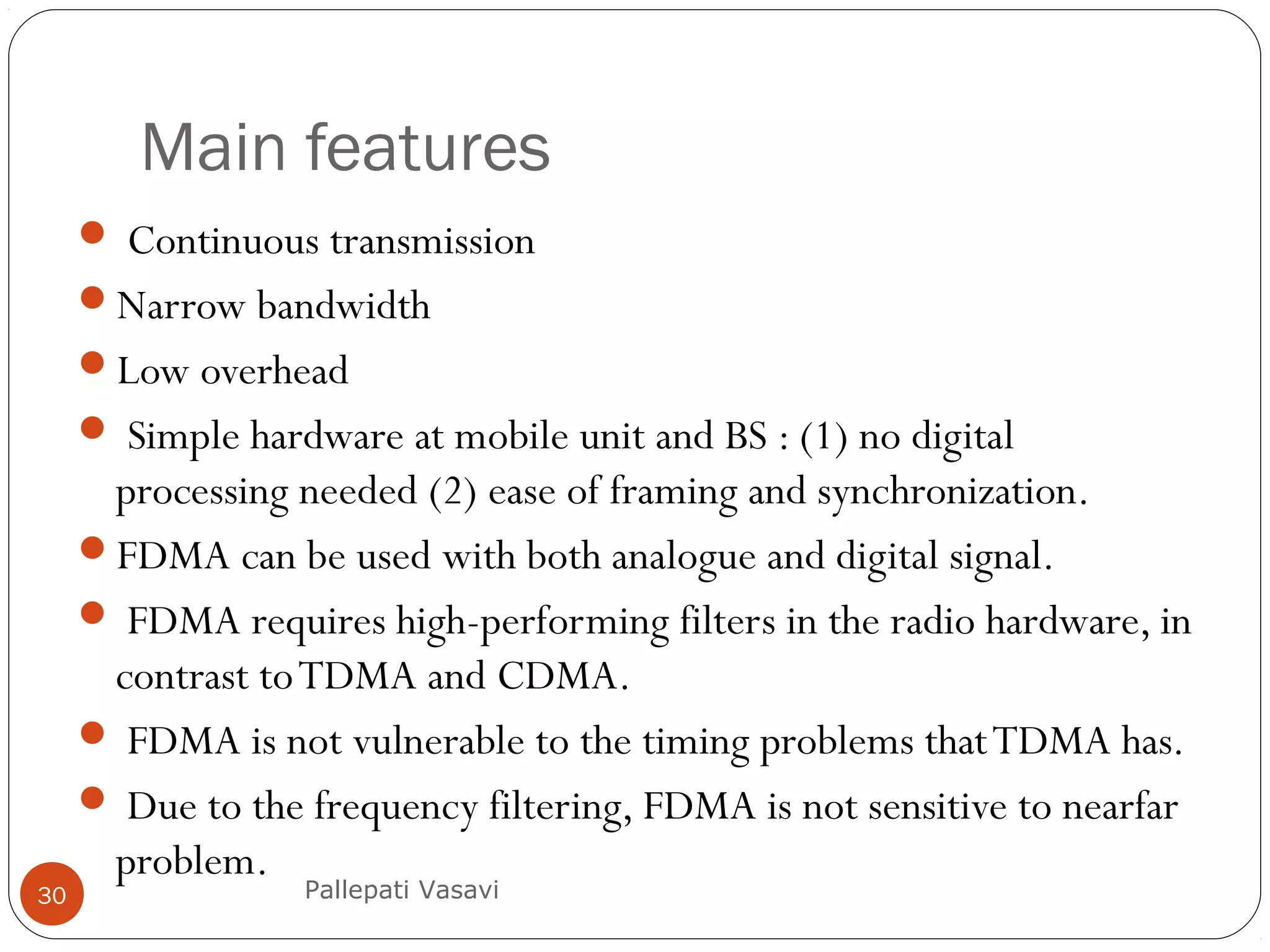 Mobile computing unit2,SDMA,FDMA,CDMA,TDMA Space Division Multi Access ...