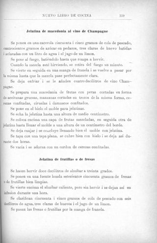 Nuevo libro de cocina