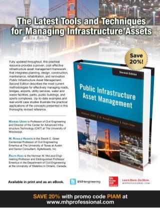 Public Infrastructure Asset Management - McGraw-Hill book flyer 