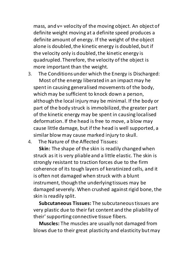 mechanical injuries mechanical injury