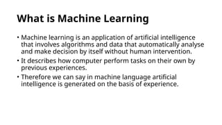 Machine Language Presentation for Beginners 1 | PPTX