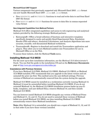 Mc15 Release Notes | PDF