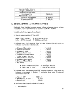 Mc 2013 02 registration and deletion of vessel | PDF