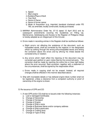 Mc 2013 02 registration and deletion of vessel | PDF