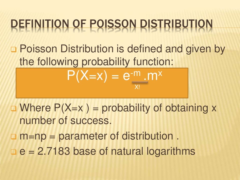 poisson distribution