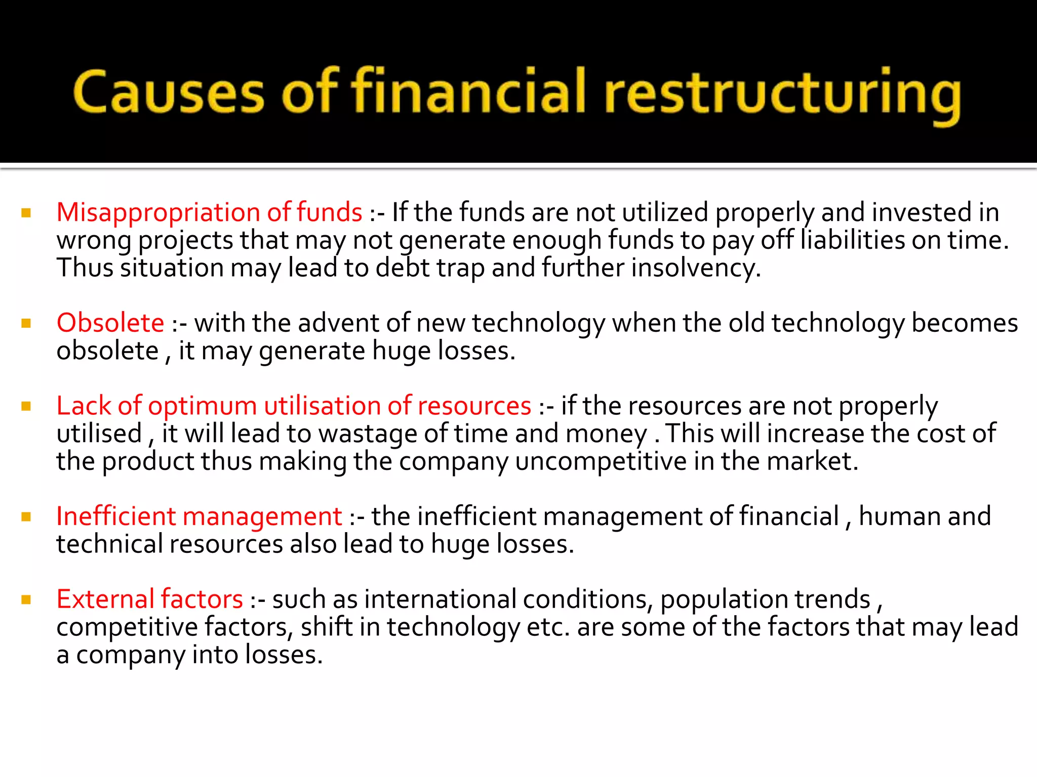 financial restructuring | PPT