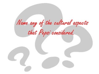 What is the ingredients of Pepsi?