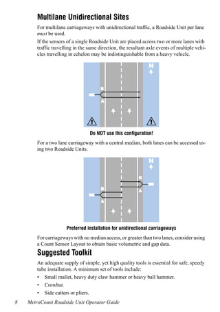 Unidirectional Installation Mc5600 rsu operator guide | PDF