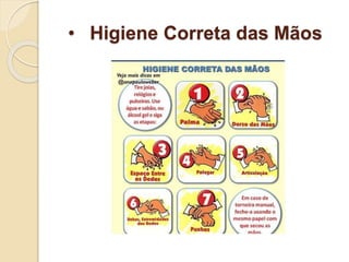 • Higiene Correta das Mãos
 