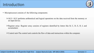 Comprehensive Introduction to Microprocessors: Architecture ...