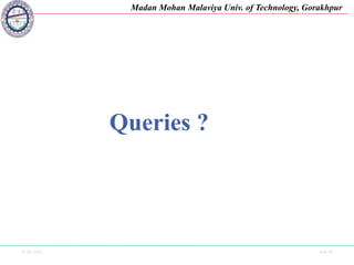 25-09-2020 Side 48
Madan Mohan Malaviya Univ. of Technology, Gorakhpur
Queries ?
 