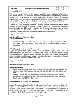 syllabus for mca regulation 2025 anna university | PDF