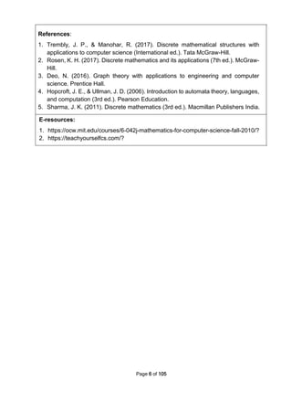 syllabus for mca regulation 2025 anna university | PDF